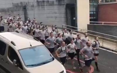 Militarrak herrian, entrenatzen