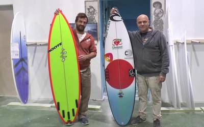 Gabriel Medina munduko surf txapeldunaren taulak, Zarautzen eginak.