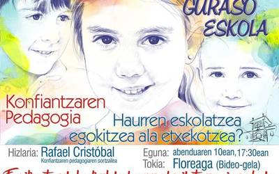Konfiantzaren Pedagogiari buruzko hitzaldia antolatu du Floreaga Salestar Ikastetxeak