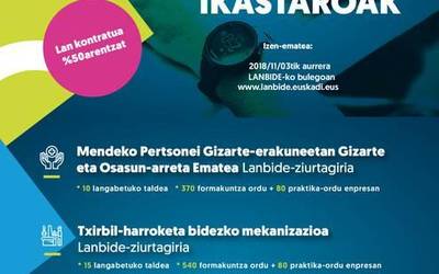 Izarraitz Lanbide Heziketak ikastaroak eskainiko ditu langabetuentzat