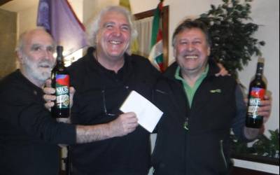 Gorka Auriekoetxea eta Jose Luis Davila garaile Bergarako mus txapelketan