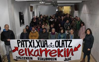 'Herria Xutan' ekimena antolatu dute, Patxi Urangari eta bere familiari babesa agertzeko