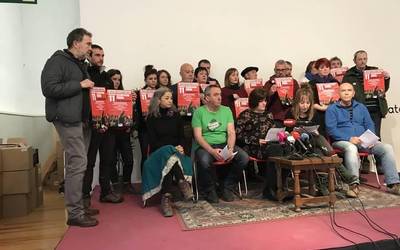 Huerta de Peraltako langileekin elkartasun jardunaldia
