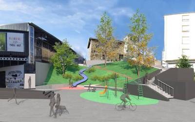 Apatako plazan jolasgune ireki bat sortuko dute, orain arte egon diren oztopo arkitektonikoak kenduta