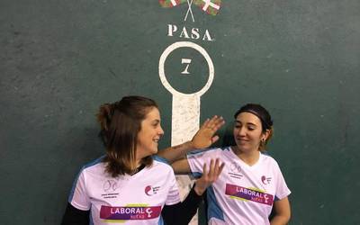 Pilotari azkoitiarrek aurrera egin dute Emakume Master Cup txapelketan