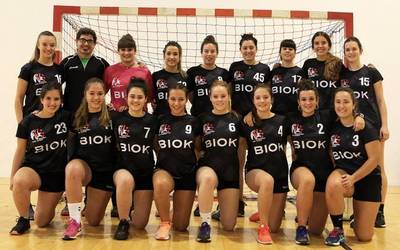 Txapeldunen fasean ere irabazten hasi da Errekako eskubaloi talde nagusia