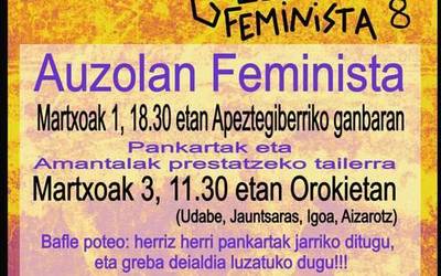 Greba feministari begira, giroa berotzen