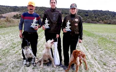 Joxe Mari, Arkaitz eta Leire Egaña gailendu dira Elgoibarko Ehiza Xehe Txapelketan