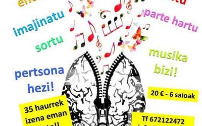 Aralar Musika Eskolako tailerrak urtarriletik aurrera