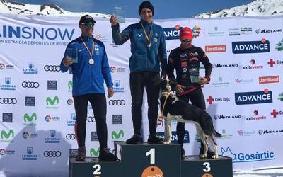 Kimetz Etxabek irabazi du elurretako Espainiako mushing txapelketa