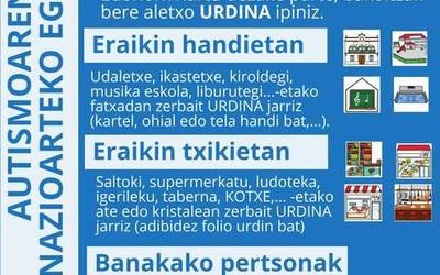 Nazioarteko Autismoaren Egunean, #URDINDUBAILARA