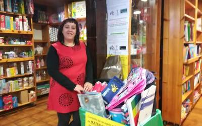 "Berriro erabiltzeko moduan dagoen eskolako materiala biltzen ari gara"