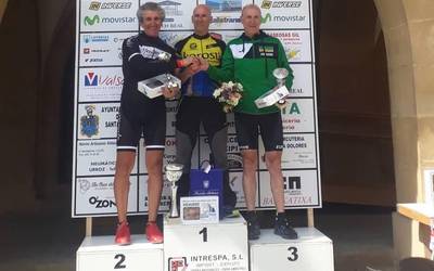 Luciano Mitxelena lesakarra bigarren izan da Euskadiko master60 txirrindularitza txapelketan