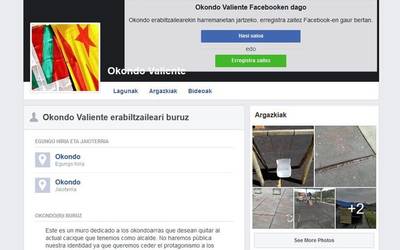 Facebookeko erabiltzaile baten irainak salatu ditu Okondo Aurrerak Ertzaintzan