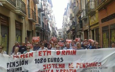 Pentsio duinak eskatzen segituko dute: larunbatean manifestazioa, Iruñean