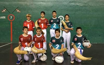 Agirrek eta Galarragak Gipuzkoako zesta punta txapelketako finala jokatuko dute gaur, infantil mailan