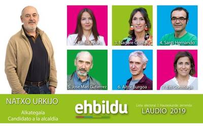 Udal hauteskundeetarako zerrenda aurkeztu du Laudioko EH Bilduk