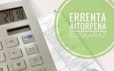Errenta aitorpena euskaraz egiteko gonbidea