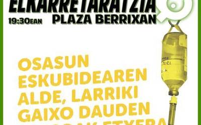 Elkarretaratzea, gaixotasun larriak dituzten presoak etxeratu ditzaten eskatzeko