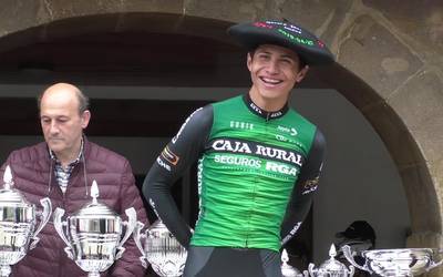 Juan Fernando Calle  garaile Lazkaoko Txirrindulari proban