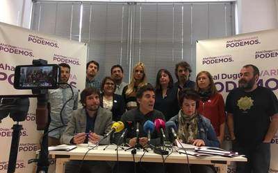 'Elkarlanaren indarra'ren bidez segitu nahi du Podemosek aldaketa izaten
