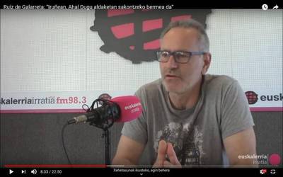 Ruiz de Galarreta: “Iruñean, Ahal Dugu aldaketan sakontzeko bermea da“