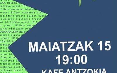 Asteazkenean 19:00etan Bilboko Euskalgintzaren erronkak aztergai Kafe Antzokian