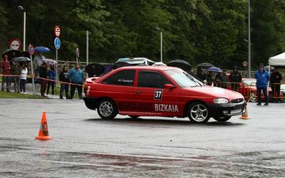 Asier Tejadoren Demon car-a izan zen Eskoriatzako slalomean azkarrena