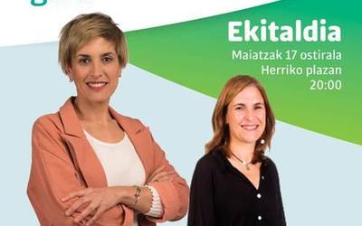 Gaur 20:00etan herriko plazan ekitaldia izango da
