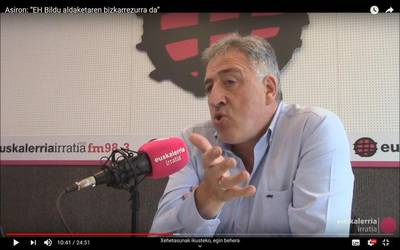 Asiron: “EH Bildu aldaketaren bizkarrezurra da”