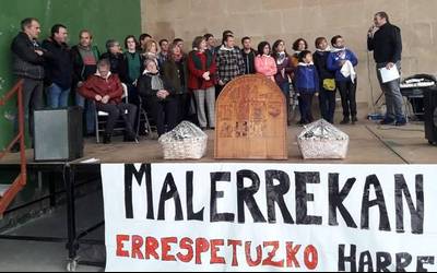 Eguraldi txarrari aurpegi ona erakutsi diote Malerreka Egunean