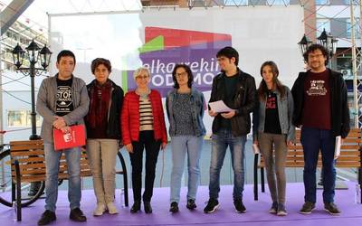 Gizarte politiketan, feminismoan eta ekologismoan oinarritutako proiektuak direla beraienak adierazi du Igor Urizarrek