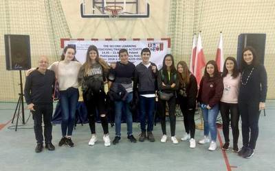 Polonian daude Laudio BHIko zenbait ikasle, Erasmus+ programarekin