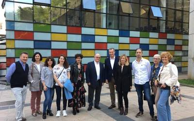 Markel Olano EAJren ahaldungaia Azkoitian izan da