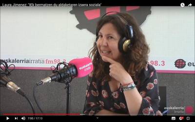 Laura Jimenez: "IEk bermatzen du aldaketaren izaera soziala"