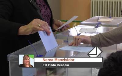 Beasaingo EH Bilduko Nerea Manzisidorren iritzia Udal Hauteskundeetako emaitzen inguruan