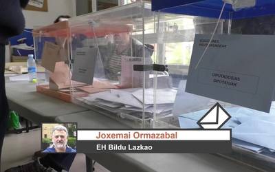 Lazkaoko EH Bilduko Joxemai Ormazabalen iritzia Udal Hauteskundeetako emaitzen inguruan