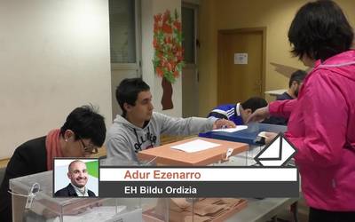 Ordiziako EH Bilduko Adur Ezenarroren iritzia Udal Hauteskundeetako emaitzen inguruan