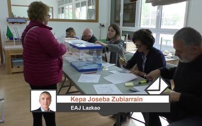 Lazkaoko EAJko Kepa Zubiarrainen iritzia Udal Hauteskundeen emaitzen inguruan