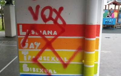 Elkarretaratzera deitu dute Gorlizko eskolan agertutako pintada faxista eta matxistak salatzeko