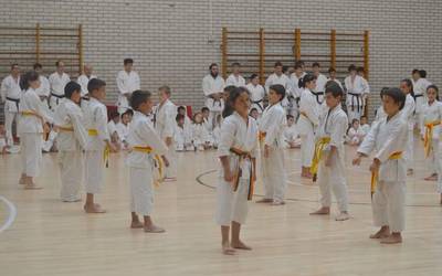 Karate eskolako ikasleen erakustaldia ostiralean, Balda plazan