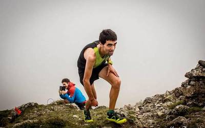 Joseba Diaz, lehen euskalduna Zegama-Aizkorri kilometro bertikal proban