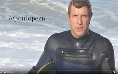 BIDEOA. Jon Lopezen maniobrak Europako olatuetan