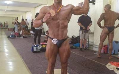 Josu Hernandez hirugarren Espainiako Bodybuilding Txapelketan