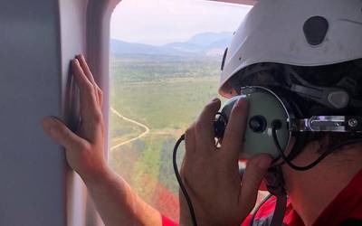 Emakume bat eraman zuen atzo Ertzaintzak helikopteroz ospitalera, mendian gaixotu eta gero