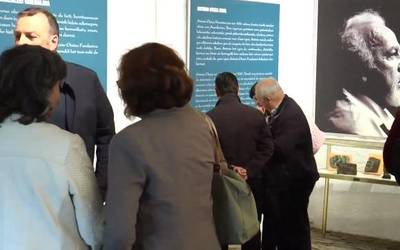 Antonio Oteizaren erakusketa ireki dute Azkoitian