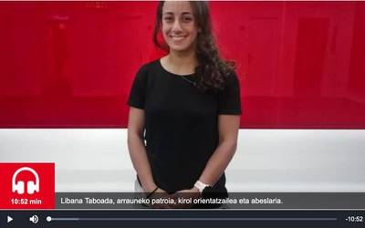 Libana Taboada elkarrizketatu dute "Hiri Gorrian" saioan