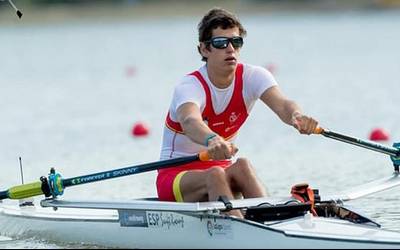 Jorge Pineda getxoztarrak irabazi du skiff PRM1X-eko lasterketa, Espainiako Arraun Egokitu Txapelketan