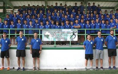 Erriberako Futbol Eskolaren Campusaren lehen txanda lanean ari da Lesakan