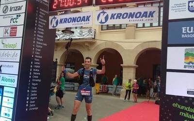 Aitor Aranak bere markarik onena egin du Ehun Miliak proban
